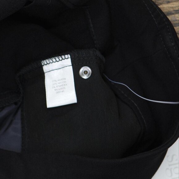 NWT Christopher and Banks Womens Cropped Stretch Pull On Pants Black 4 - Picture 6 of 7